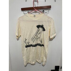 Langhorne Slim & The Law Unisex Original Band T-Shirt, Cream, Size Medium